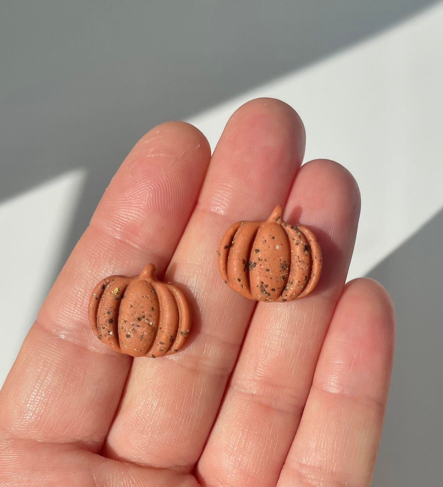 Speckled Pumpkin Studs