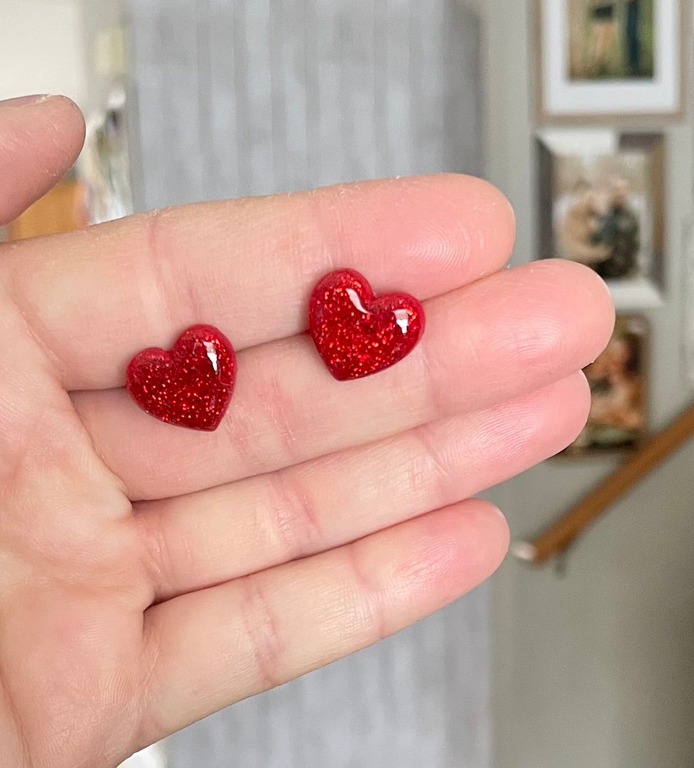 Red Glittery Heart