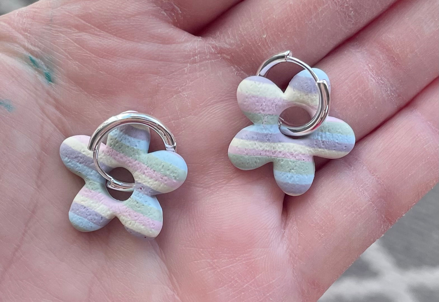 Pastel Striped Flowers