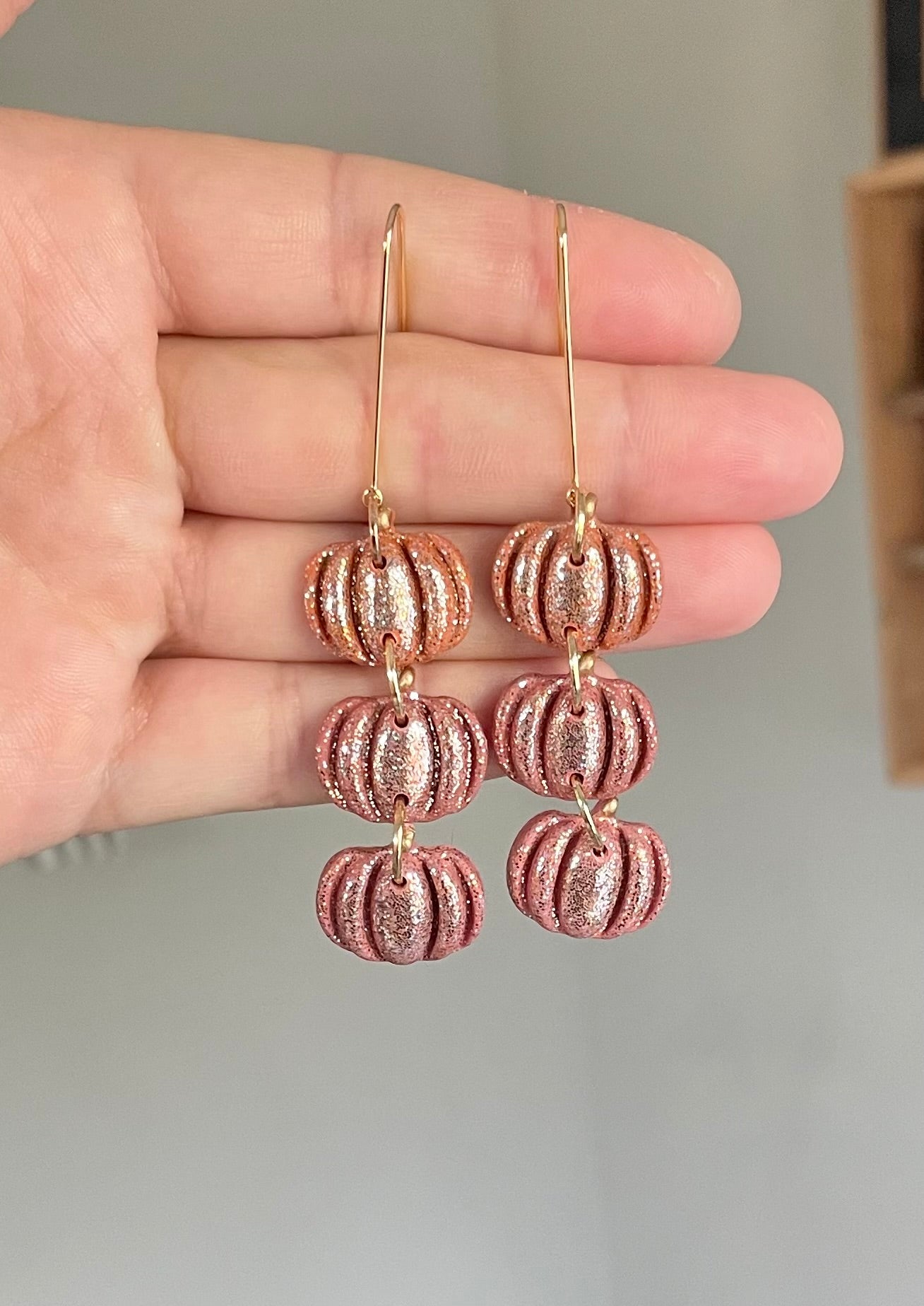 Glitter Pumpkin Stack