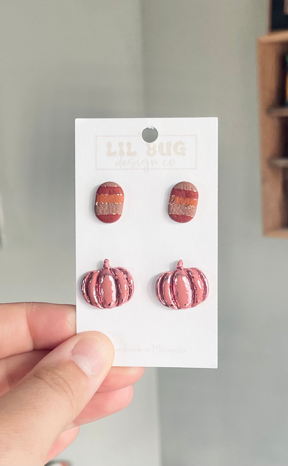 Pink Foil Pumpkin 2-pack