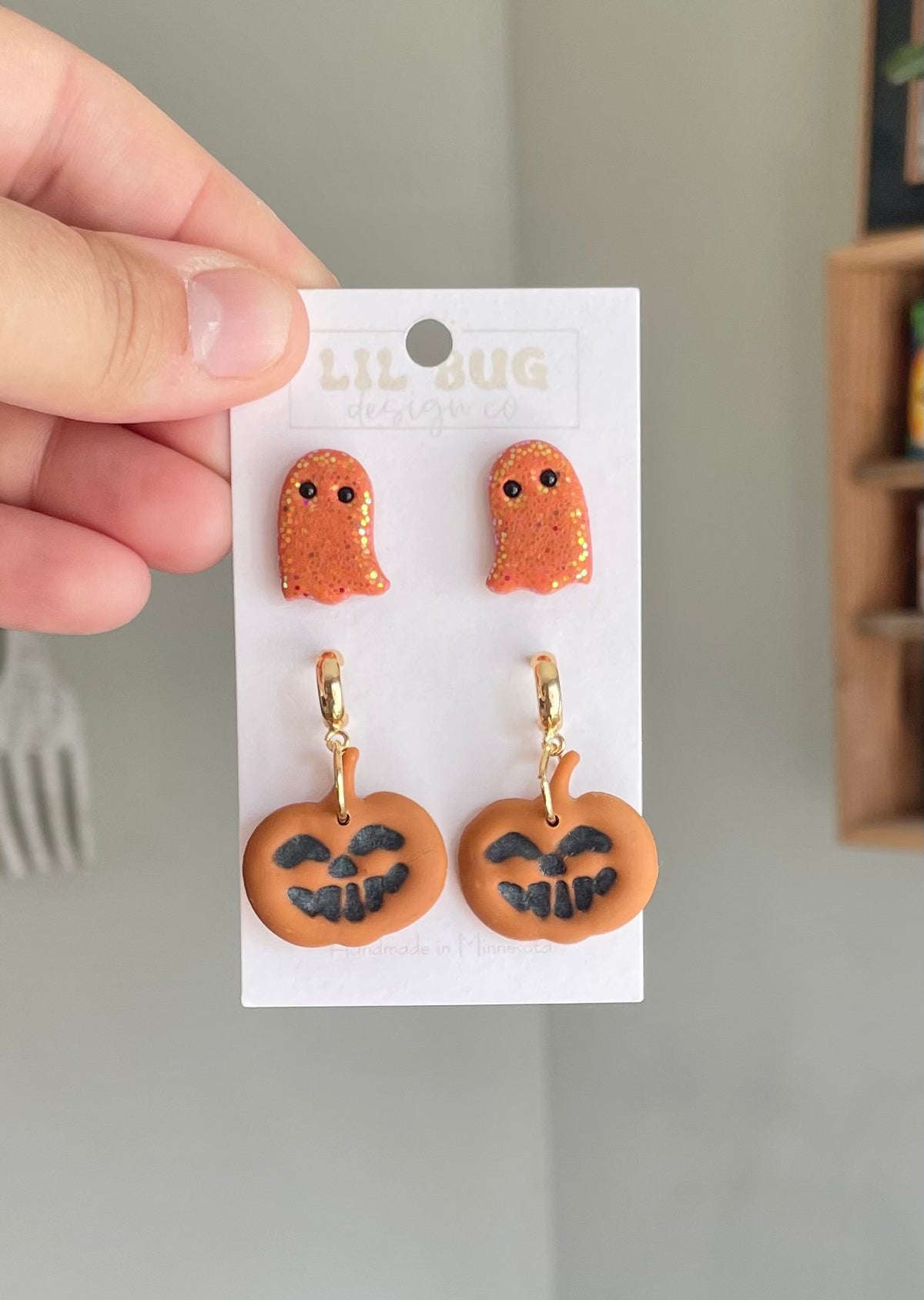 Glitter Ghost/Pumpkin 2-pack