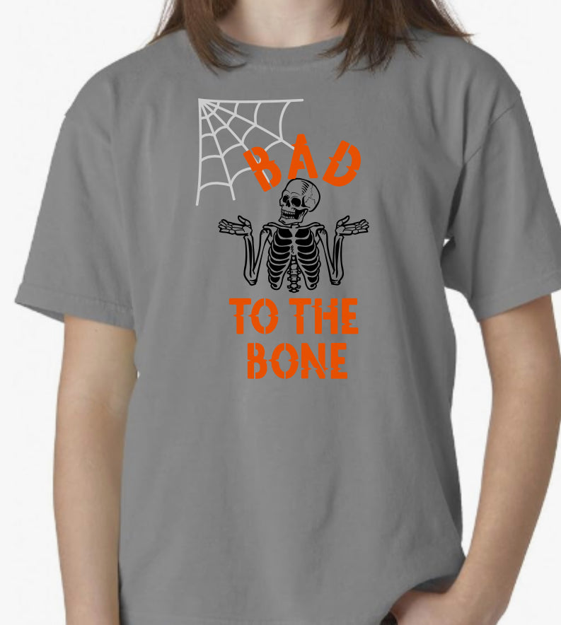 "Bad to the Bone" Kids Short Sleeve Tee