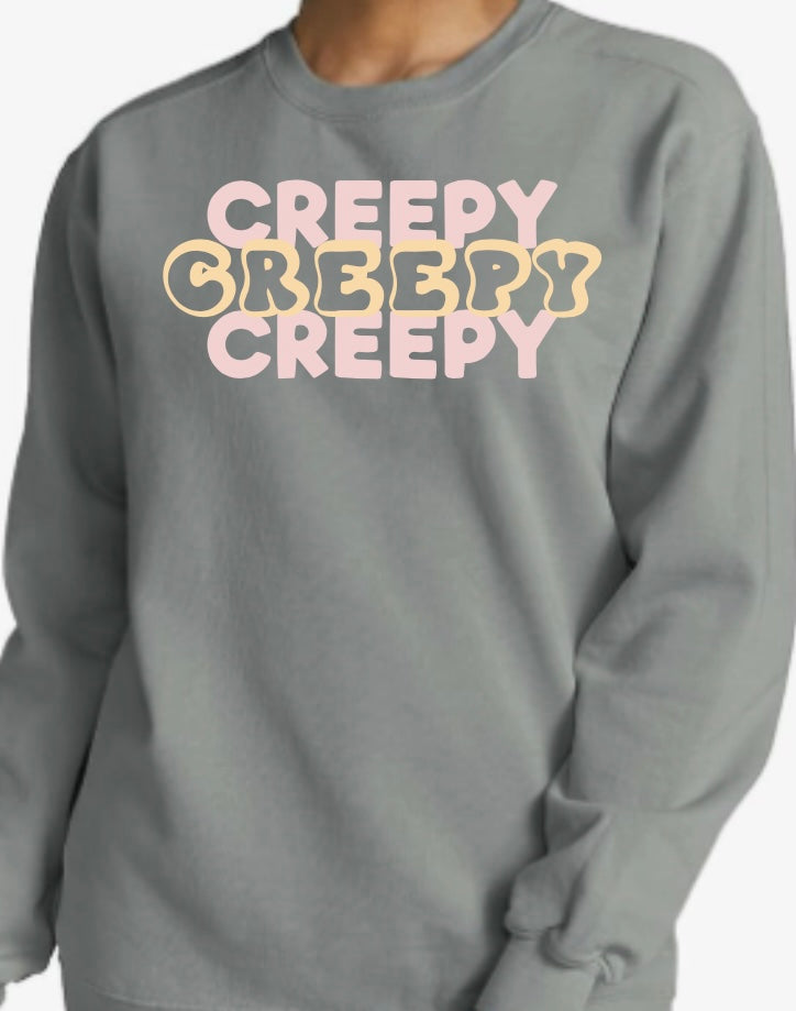 "Creepy" Adult Crew Neck Sweater