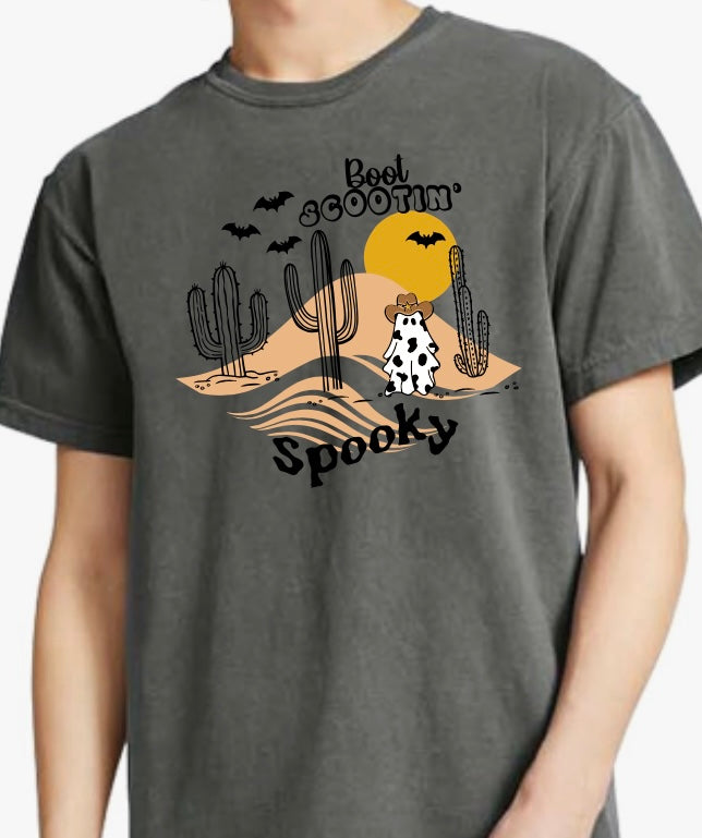 "Boot Scootin' Spooky" Short Sleeve Adult Tee