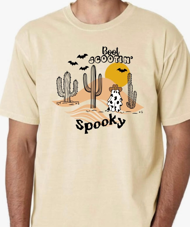 "Boot Scootin' Spooky" Short Sleeve Adult Tee