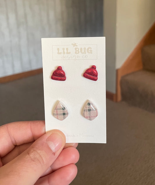 Flannel & Beanie Stud Pack