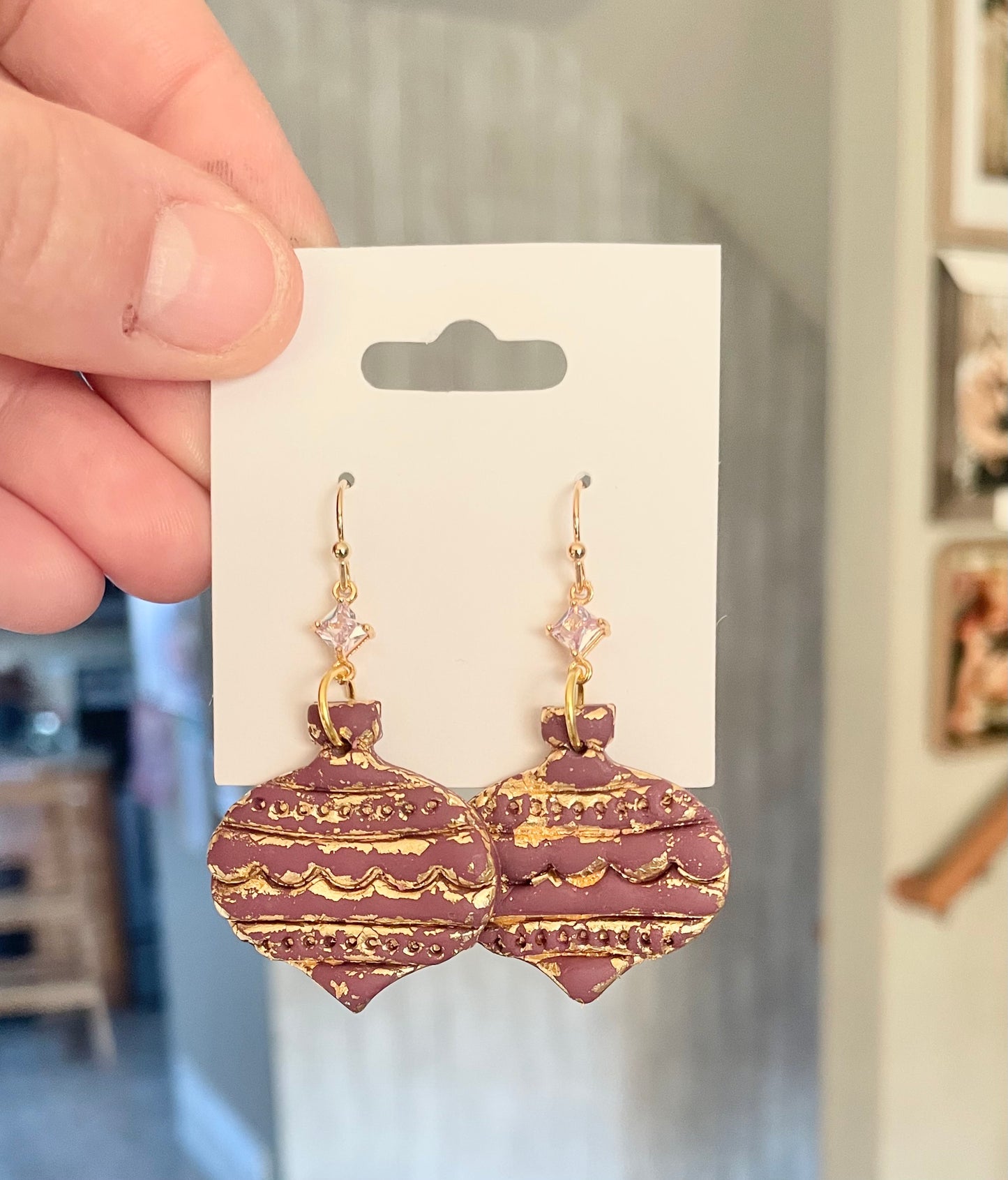 Purple & Gold Ornaments