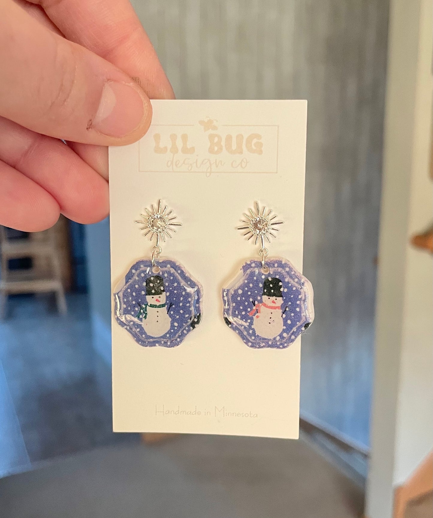 Snowy Snowmen Dangles