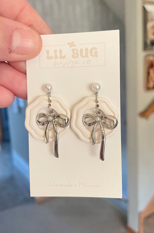 Dainty Bow Dangles