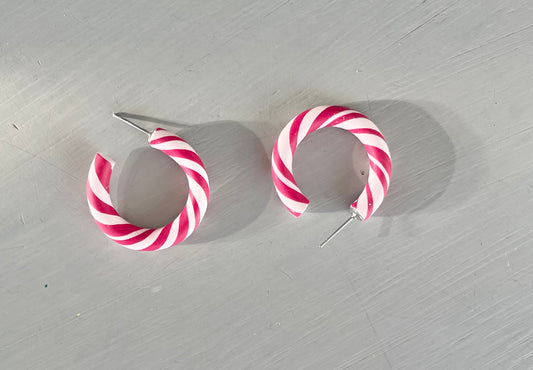 Candy Cane Hoops