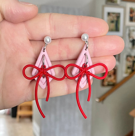 Large Bow Dangles