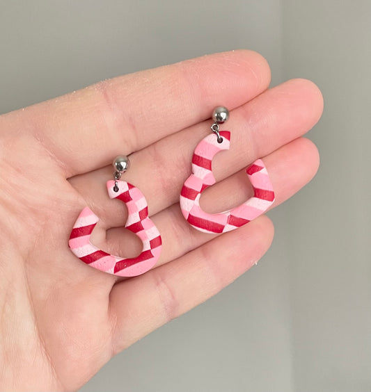 Color Block Heart Dangles