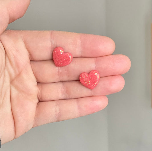 Pink Shimmer Hearts
