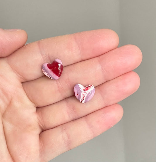 Mini Valentine Agate Hearts
