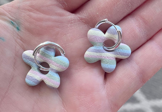 Pastel Striped Flowers