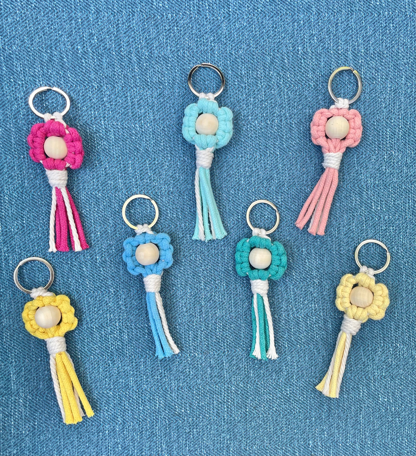Keychain Flower Charm
