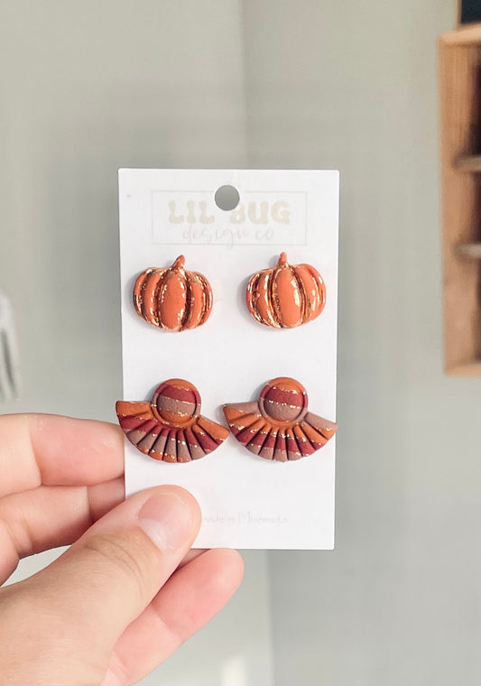 Orange Foil Pumpkin 2-pack