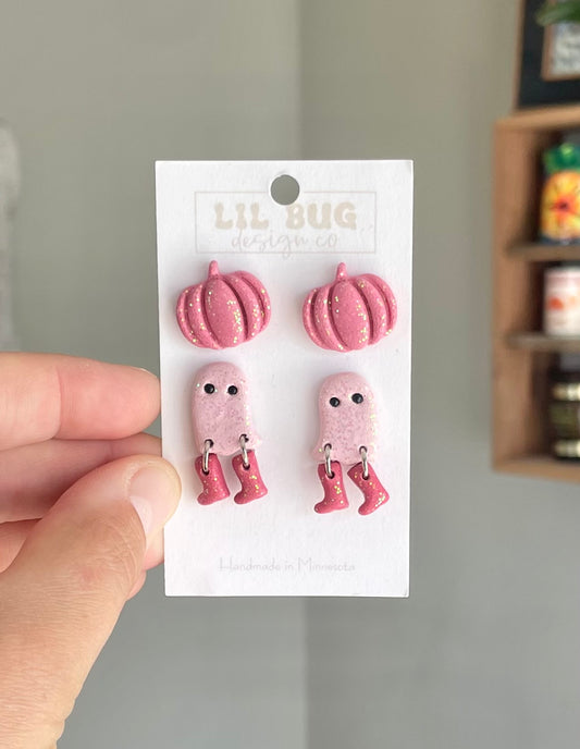 Glitter Pumpkin/Ghosts in Boots 2-pack
