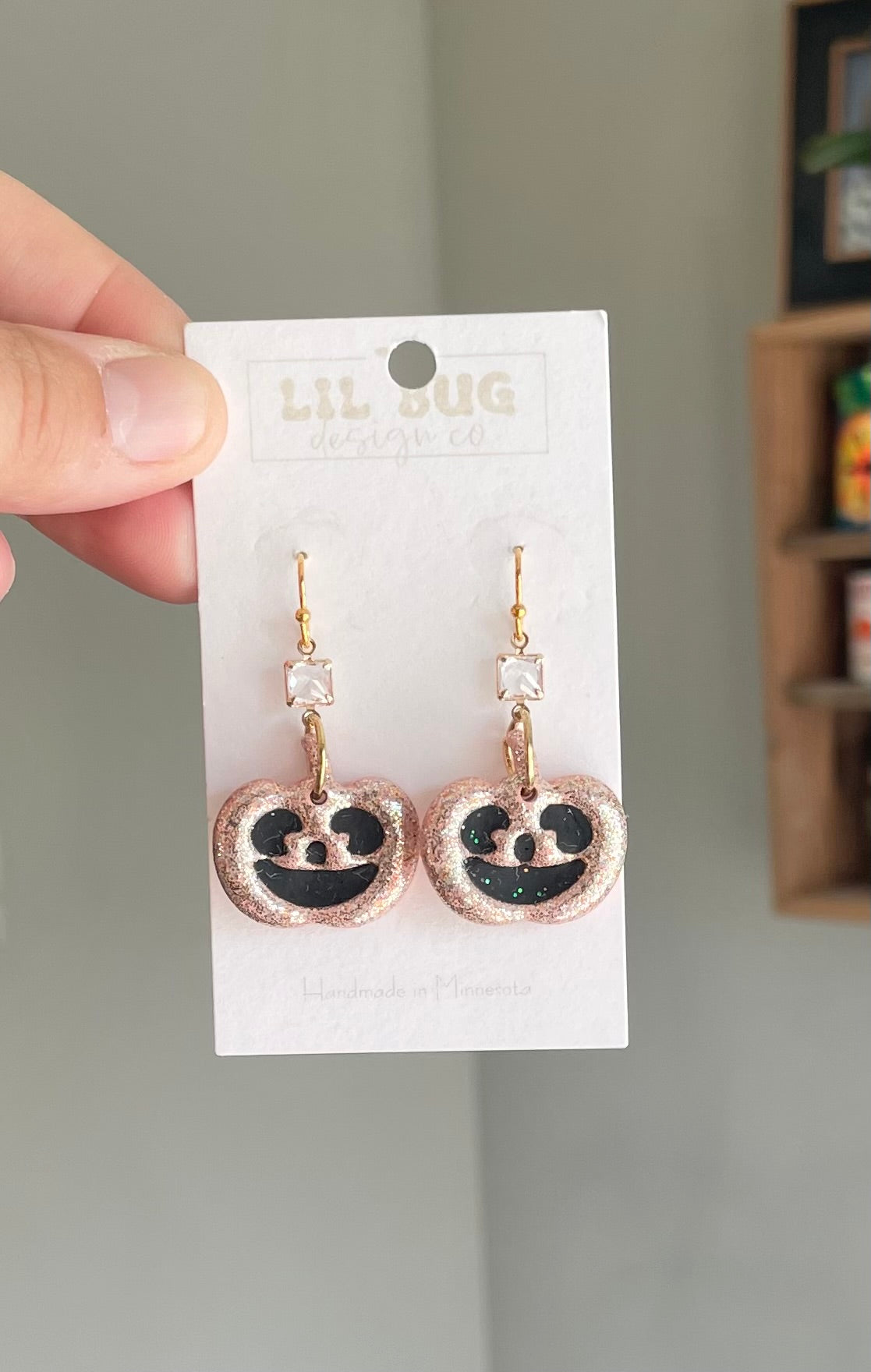 Glitter Jack-O-Lanterns