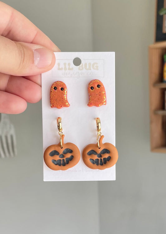 Glitter Ghost/Pumpkin 2-pack