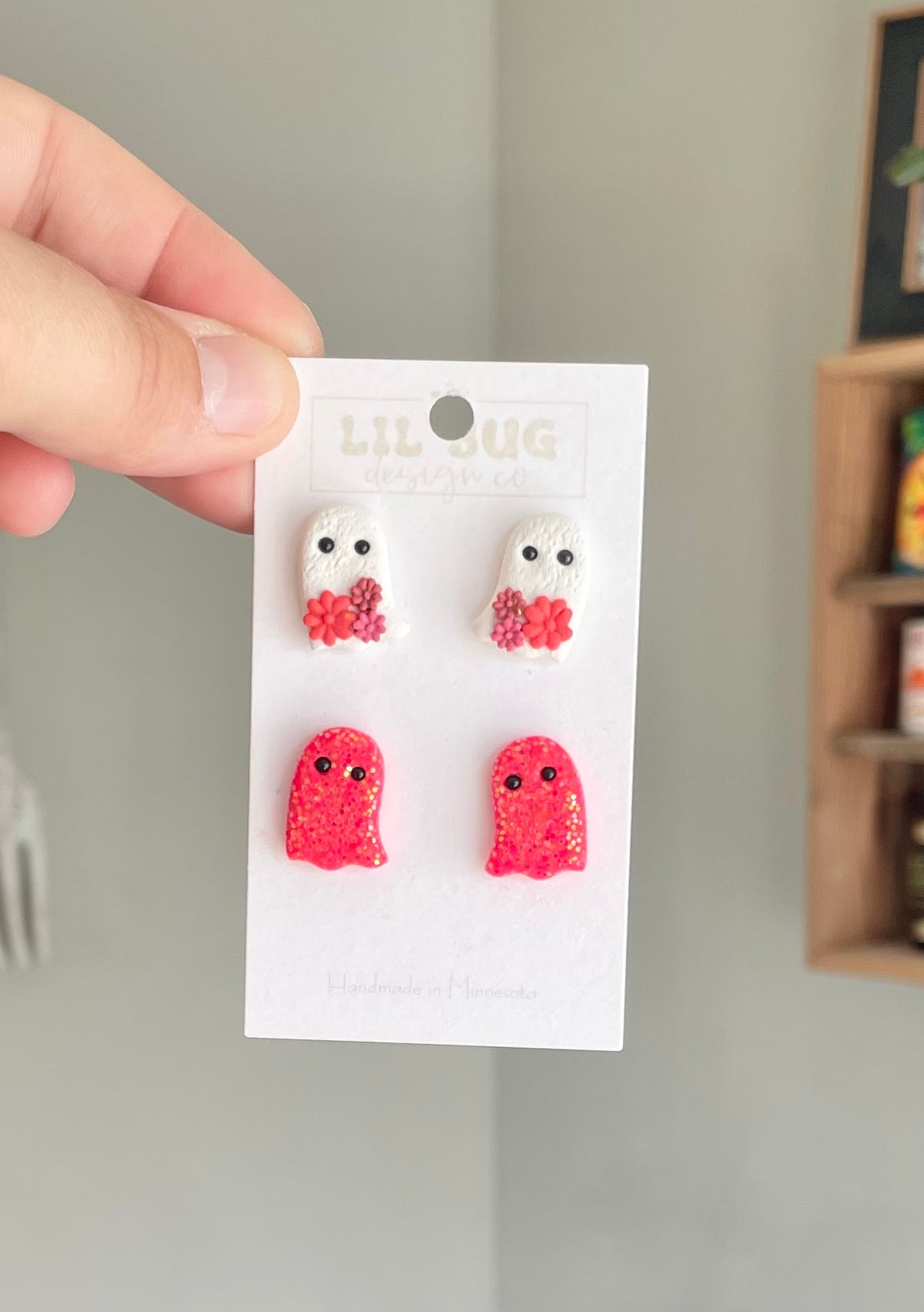 Floral & Glitter Ghosts