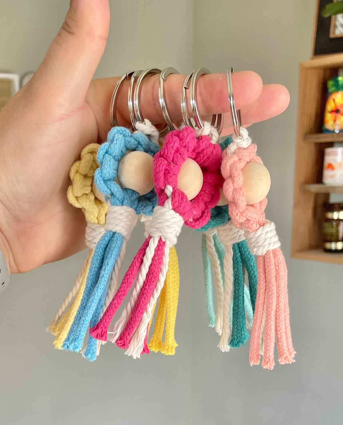 Keychain Flower Charm