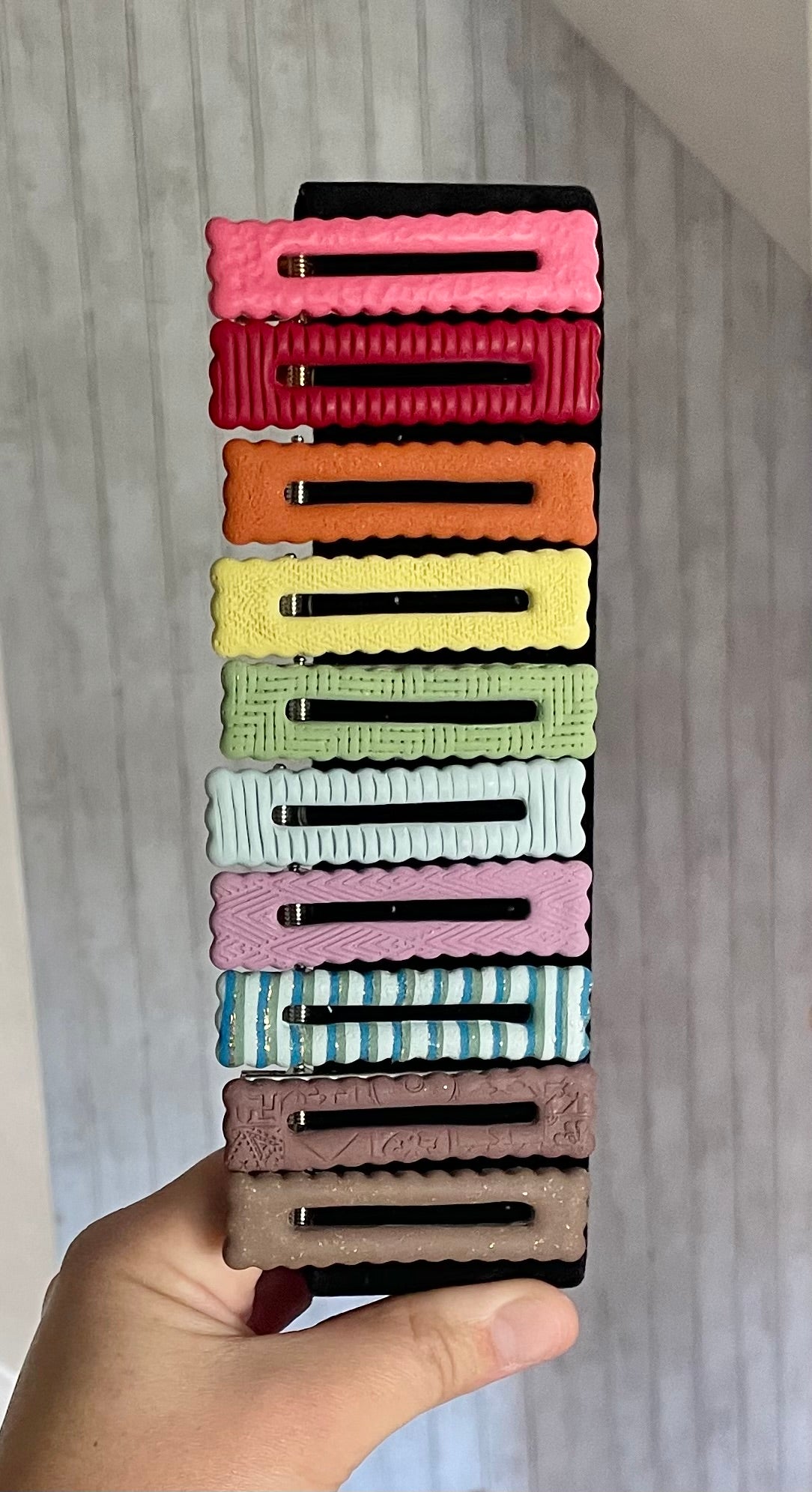 Polymer Clay Barrettes